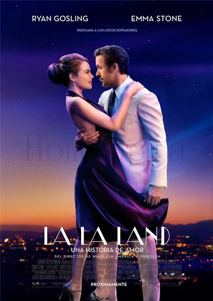 LA LAND кинопостеры с белым покрытием, бумажные принты, настенные наклейки, украшение для дома, искусство для дома, бренд - Цвет: Цвет: желтый