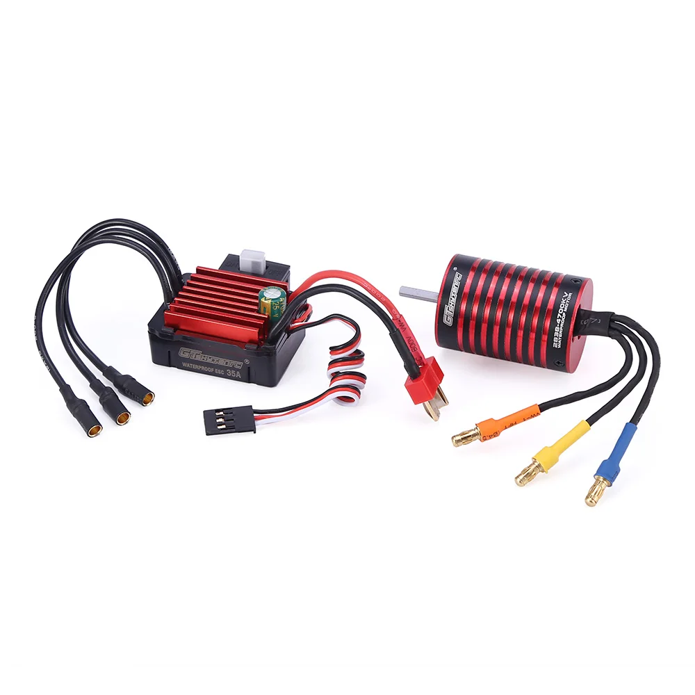 GTSKYTENRC Combo 2838 3700KV 4700KV бесщеточный двигатель с 35A ESC для Traxxas HSP Tamiya Axial 1/16 1/12 RC