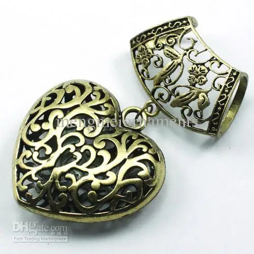 antique copper plated heart charms fit DIY scarf accesosries pendant charm | Украшения и аксессуары