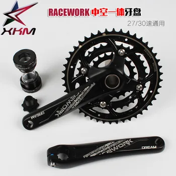 

Q821 Free shipping sales of aluminum alloy 27 30 speed mountain hills hollow one crank plate modified