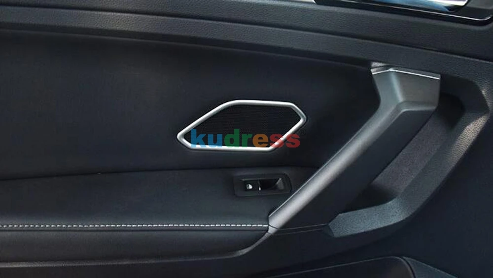 For Volkswagen Tiguan 2018 2019 MK2 Interior Side Door Audio Speaker Cover Trim