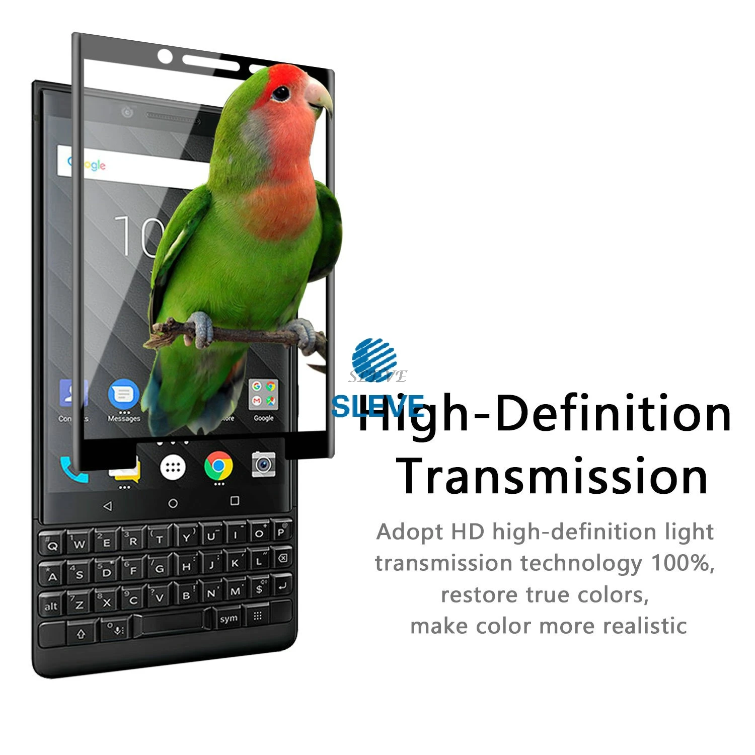 Закаленное стекло для BlackBerry KEY2 Защита экрана два искусственных зерна Athena