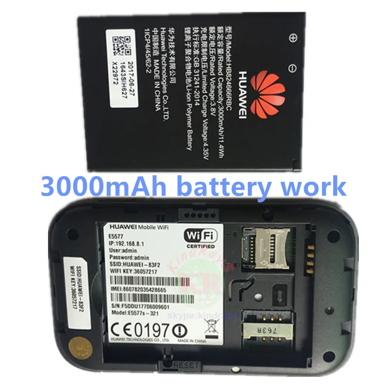 Wi Fi роутер huawei e5577 4g 3g pocket точка доступа 3000 мА/ч Карманный Мобильный sim карта|huawei
