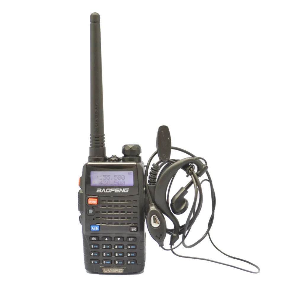 Radio set New Black BAOFENG UV-5RC VHF/UHF Dual Band ham two way Radio amateur walkie talkie + BaoFeng Speaker Mic Telecom Parts Radio set New Black BAOFENG UV-5RC VHF/UHF Dual Band ham two way Radio amateur walkie talkie + BaoFeng Speaker Mic Telecom Parts
