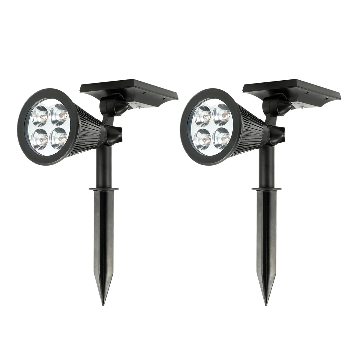 

Outdoor Solar Lights 2-in-1 Waterproof 4 LEDs Landscape Lighting Spotlight Wall Light for Yard Garden Pool -- JD9 WWO66