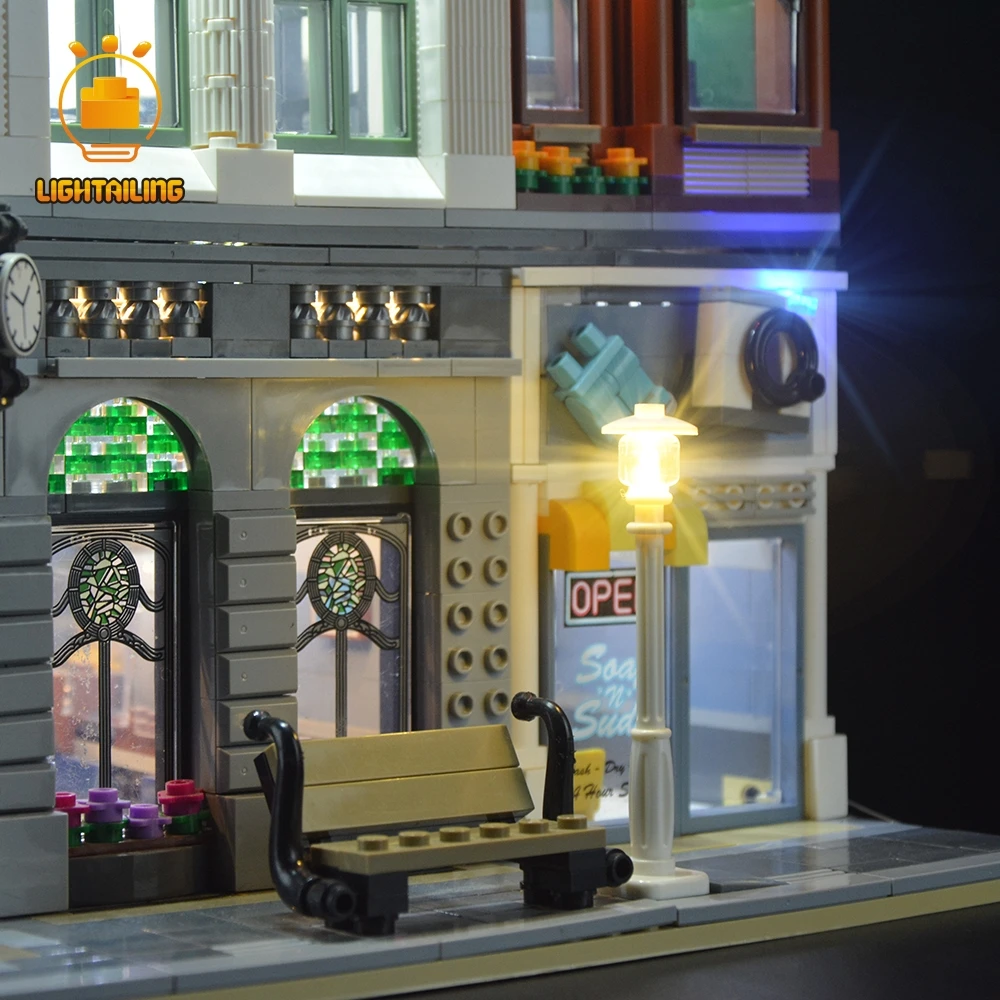 Blocos de Construção Kit para o Criador Compatível com 10251 Lightailing Light Tijolo Banco Conjunto Iluminação 15001 Led up 17 Brinquedos e hobbies