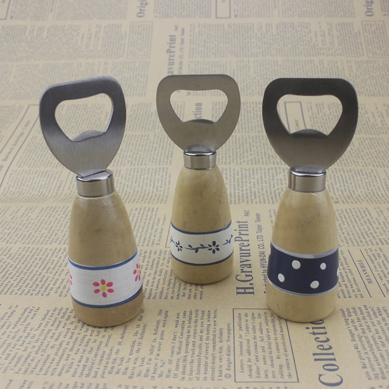 

Beer Bottle Opener Metal Head Wooden Handle Wine Soda Kitchen Bar Tool Lever Manual Home Tool