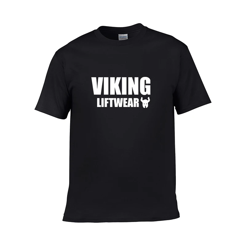 2019 Новый очень красивый VIKING Liftwear повседневная мужская футболка с круглым вырезом