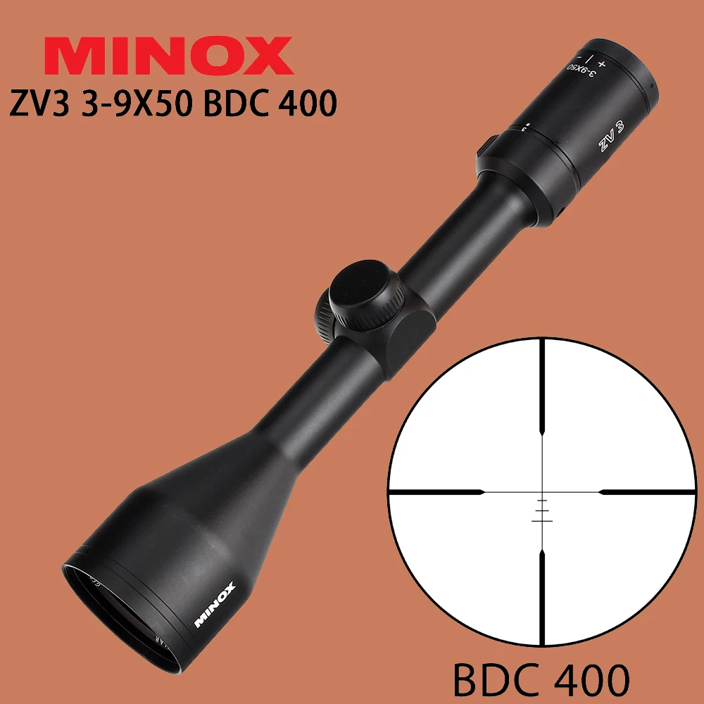MINOX ZV 3 9X50 охотничий прицел BDC 400 проволочная сетка 1 дюймовая трубка оптические