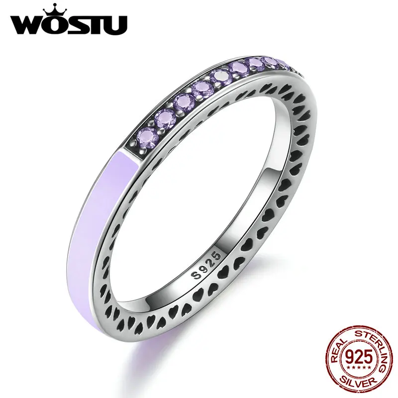 

2019 Hot Sale 925 Sterling Silver 7 Colors Radiant Hearts Ring For Women With CZ Luxury Ring S925 Fine Jewelry Gift