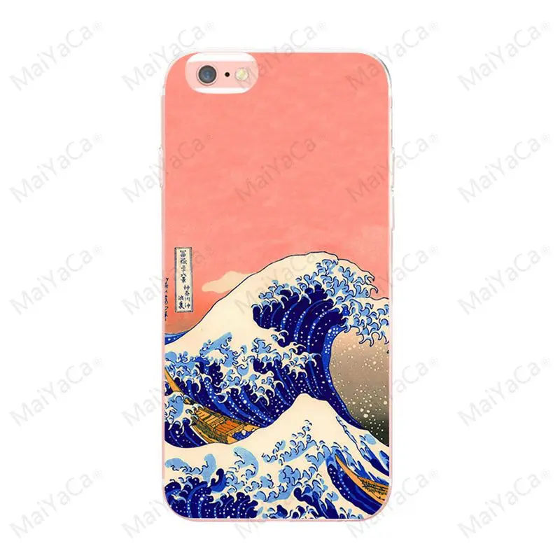 Hokusai The Great Wave off Kanagawa для iphone 6 6plus X XR XSMax 7 8plus чехол 5 5s SE телефона 12 mini 12proMax|Бамперы| |