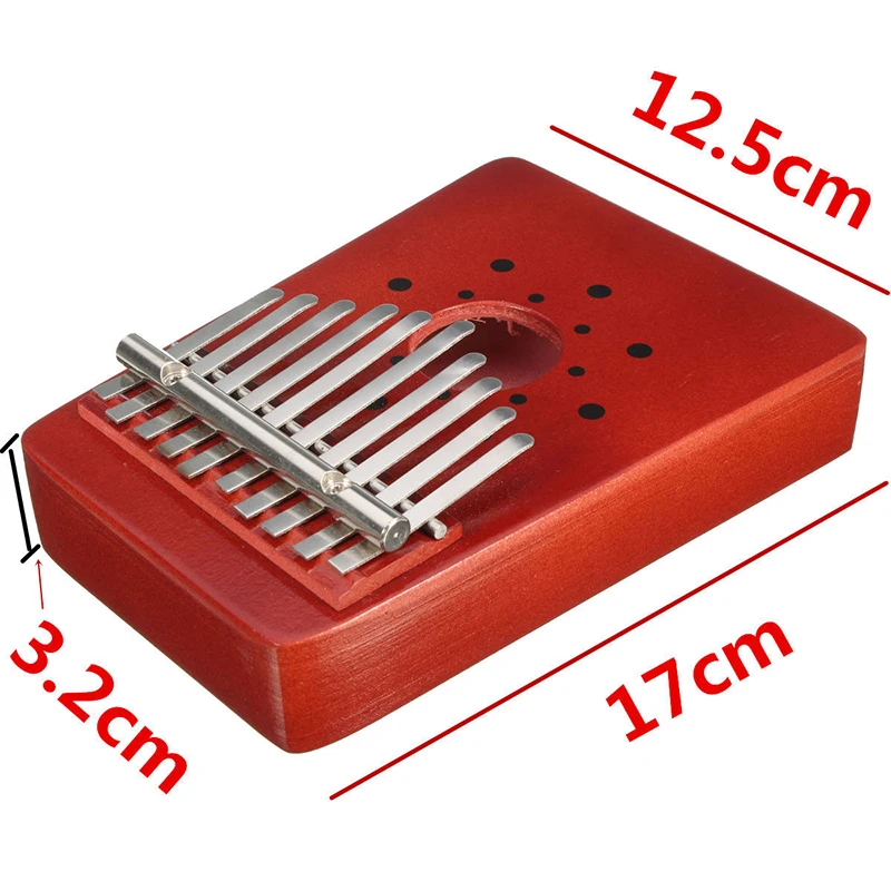 New 10Keys Kids Thumb Children Wooden Piano Kalimba Musical Traditional Instrument Portable Great Gift For Beginner