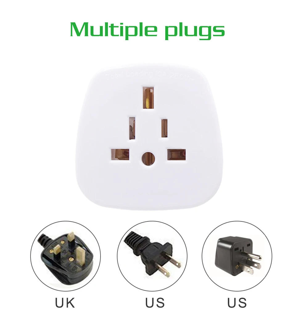 UKUS To AU Adapter Electrical Plug Socket  AC Power Home Australia New Zealand Travel Converter AUS Adaptor 10A 250V (5)