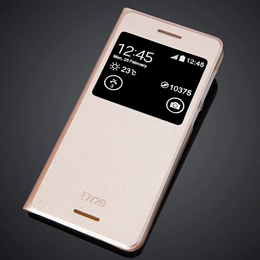 Для HTC Desire 728 D728 D728W 728G двойной чехол роскошный Флип PU кожаный каркас задняя крышка