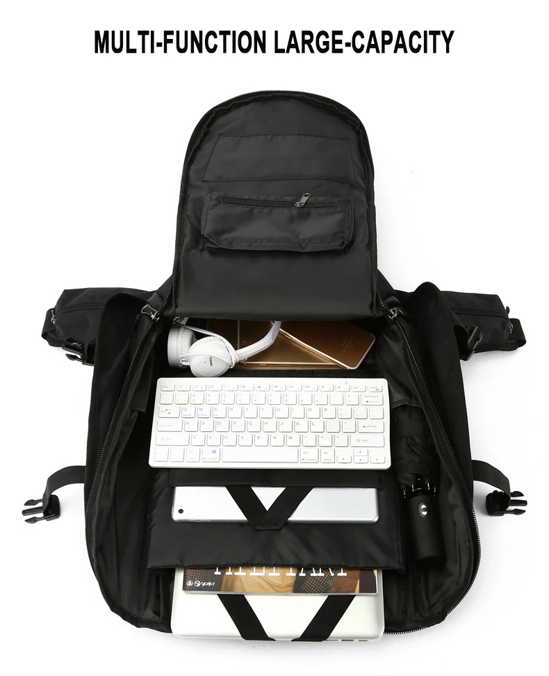 Многофункциональный рюкзак для ноутбука с usb зарядкой большой емкости водонепроницаемый мужской рюкзак для путешествий Mochila школьные сумки для подростков