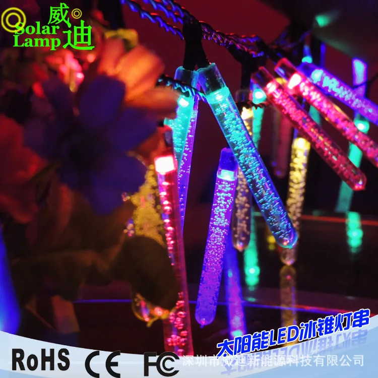 

Solar lamp series 20LED ice icicle other Christmas lights