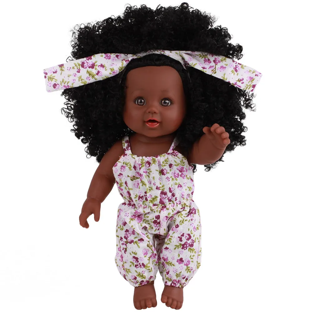 

Black Girl Dolls African American Play Soft Reborn Baby Realistic Dolls Lifelike 12 inch Baby Play Dolls Fun Kids Toy Gifts