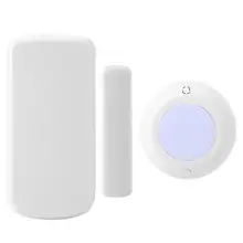 Sirene Alarme Sirena Alarma Беспроводная система охранной сигнализации 1 звуковой светильник сирена 1 Дверь Окно Магнитный датчик(JD11+ MC06A