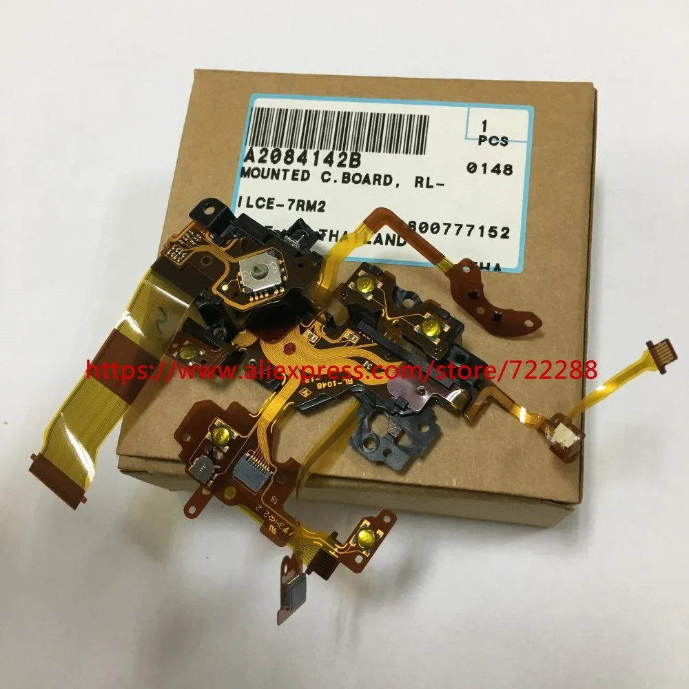 Peças de reparo para câmera sony, cabo flexível com botão de obturador