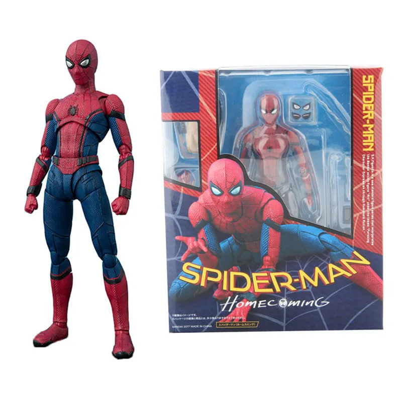 

SHF Marvel Avengers Super Hero Spiderman Action Figures The Amazing Spider-Man Homecoming Toys With Retail Box 15cm
