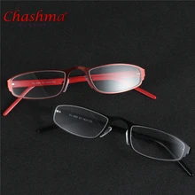 Chashma брендовые модные очки-половинки в оправе, металлические красные очки для чтения, женские очки Gafas de lectura Oculos de Grau Feminino