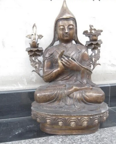 

shitou 001262 20" China Tibet bronze gild carved TSONGKHAPA buddha statues