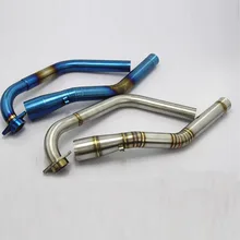 2 Colors Motorcycle Exhaust Middle Case for Yamaha YZF R15 2008-2016 Stainless Steel Motorbike Exhaust Mid Link Pipe TZDR15