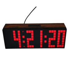 large display Led digital alarm clock countdown timer clock with temperature date 3 inch high big