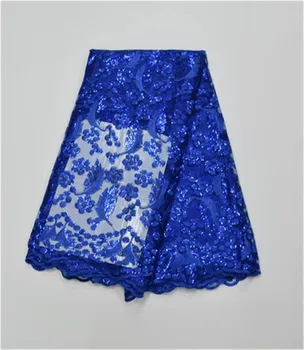 

Z70 best High quality African Tulle Noble white/French Green Sequins lace fabric,Embroidered Net mesh lace fabric Nigeria Dress