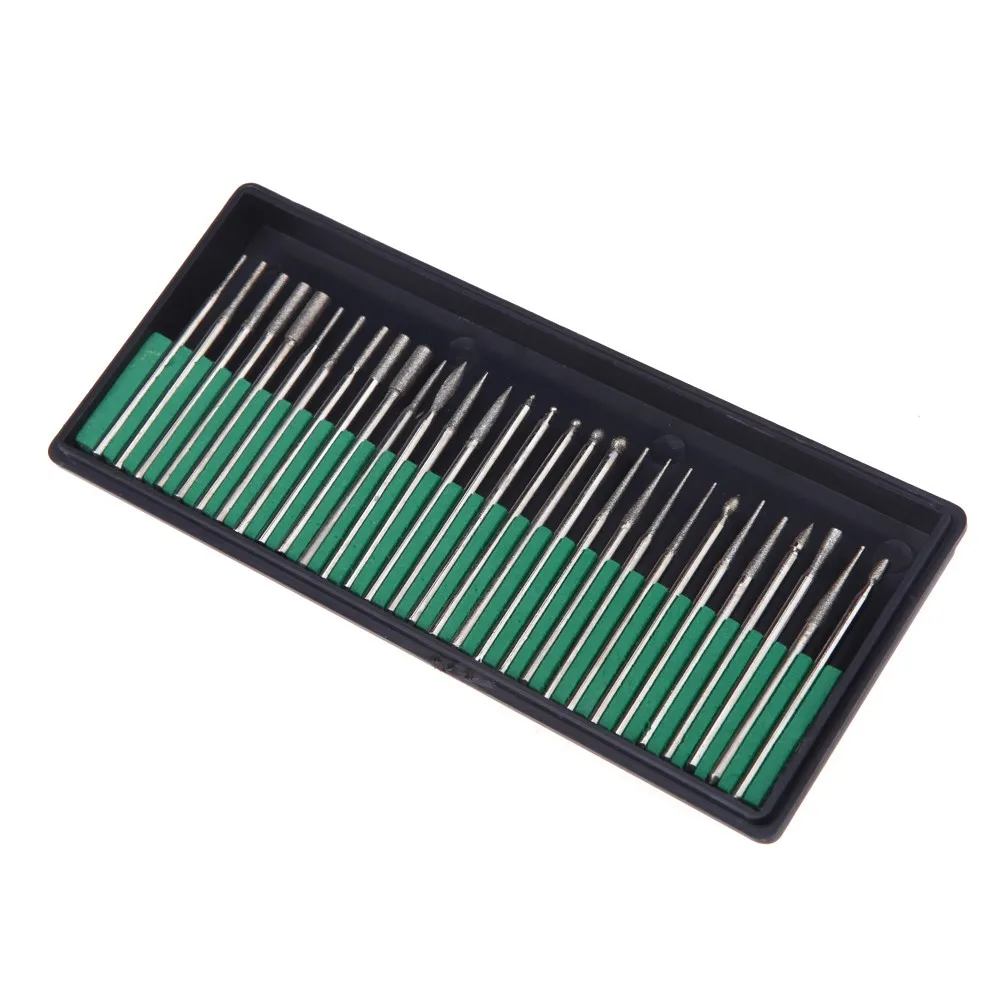 50 sets/lot 30PCS/set Drill Bits Acrylic Nails Kits drill set Shank 3/