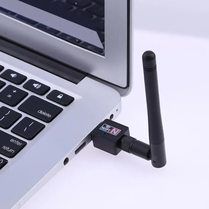 ALLOYSEED мини-usb Wi-Fi адаптер 300 Мбит/с Антенна ПК USB беспроводной адаптер Wi-Fi сетевая карта 802.11b/n/g с антенной