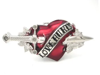 

Love It Hurts Bleeding Stabbed Belt Buckle