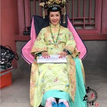 Новинка ТВ Играть Мэй Рен Сян императрица Qi же дизайн зеленый нежный вышивка костюм для династии Цин Принцесса императрица Qifu