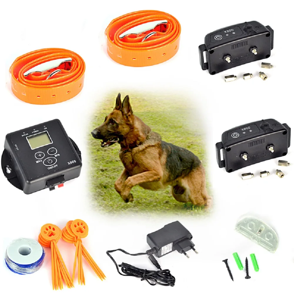 

2 Dogs Underground Dog Pet Fencing System wireless In-Ground Electric Dog Fence Shock Collar Electronic Pet Fence System