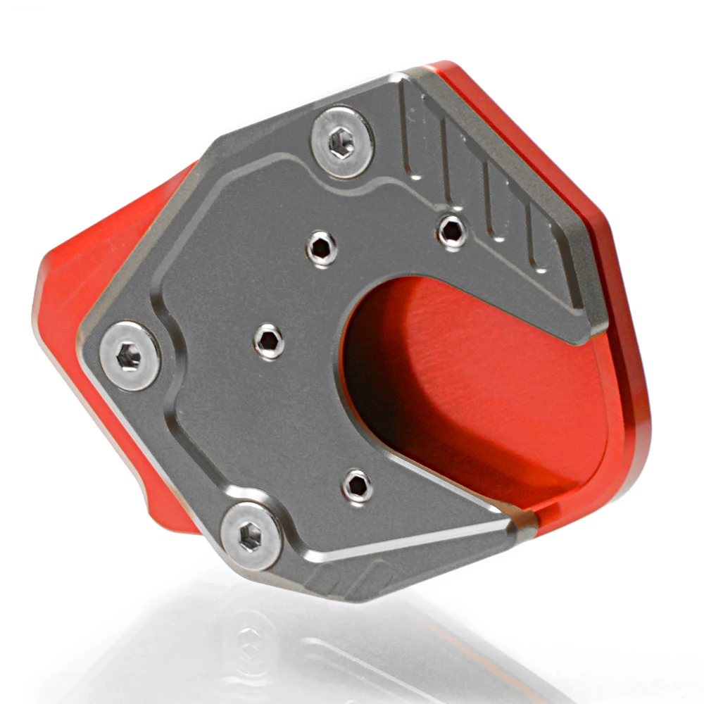 red gray Новые аксессуары для мотоциклов CNC пластина для подножки удлинитель увеличитель боковой стойки для Honda X-ADV XADV X ADV ampliar - Цвет: red gray
