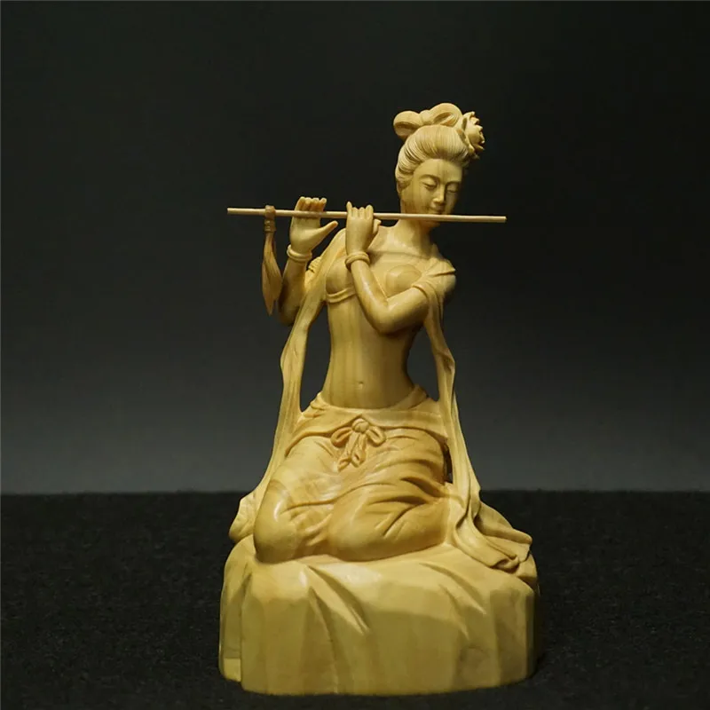 Orient Classical women Statue Home Decor wood craft statue wood
