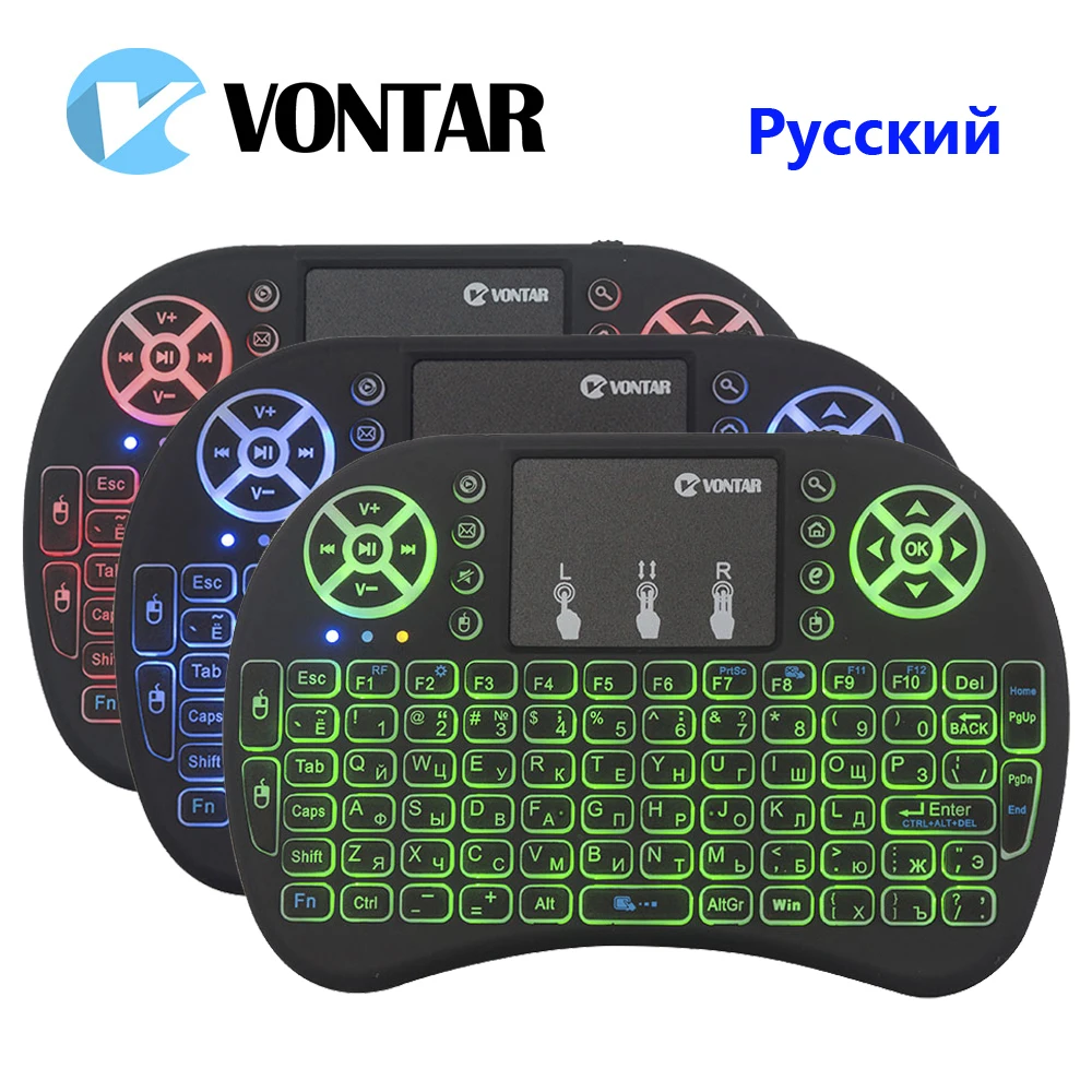 Мини клавиатура VONTAR i8 Беспроводная с тачпадом 2 4 ГГц|mini wireless keyboard|mini keyboard 2.4ghzwireless |