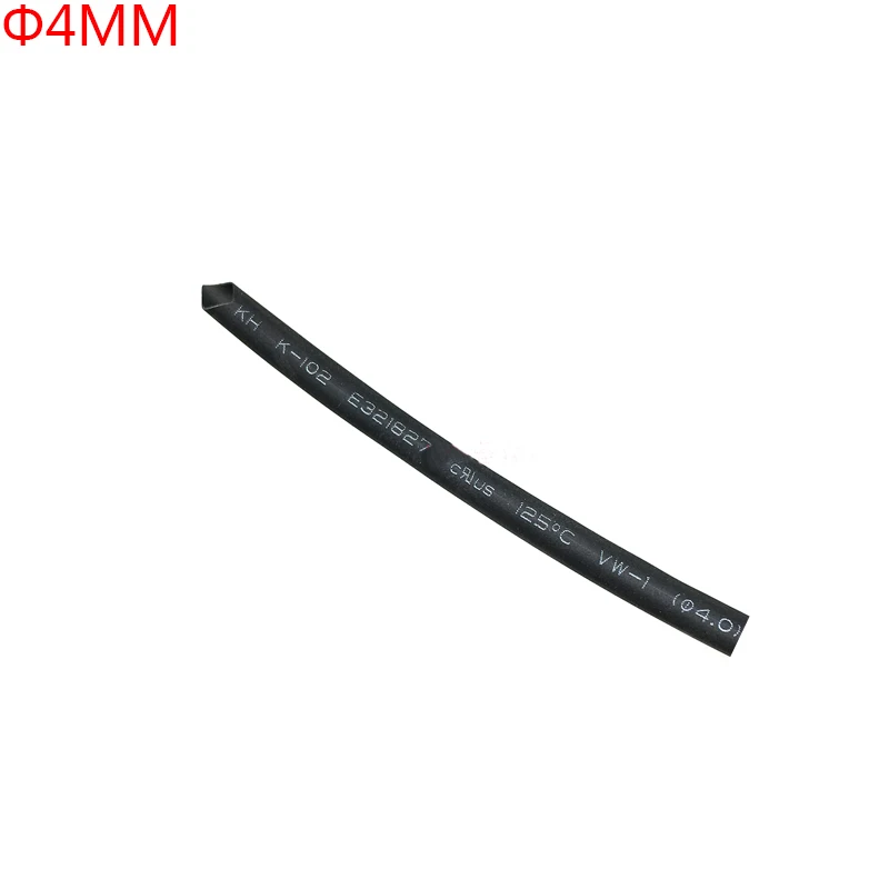

3 Meter/lot 2:1 Black 4mm Diameter Heat Shrink Heatshrink Tubing Tube Sleeving Wrap Wire