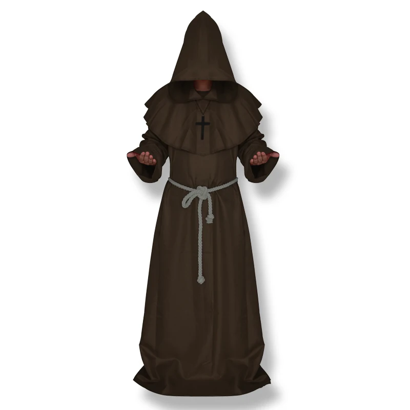 CT016FY036 костюм для косплея на Хэллоуин, средневековый фрир, монах, который носит костюм попа