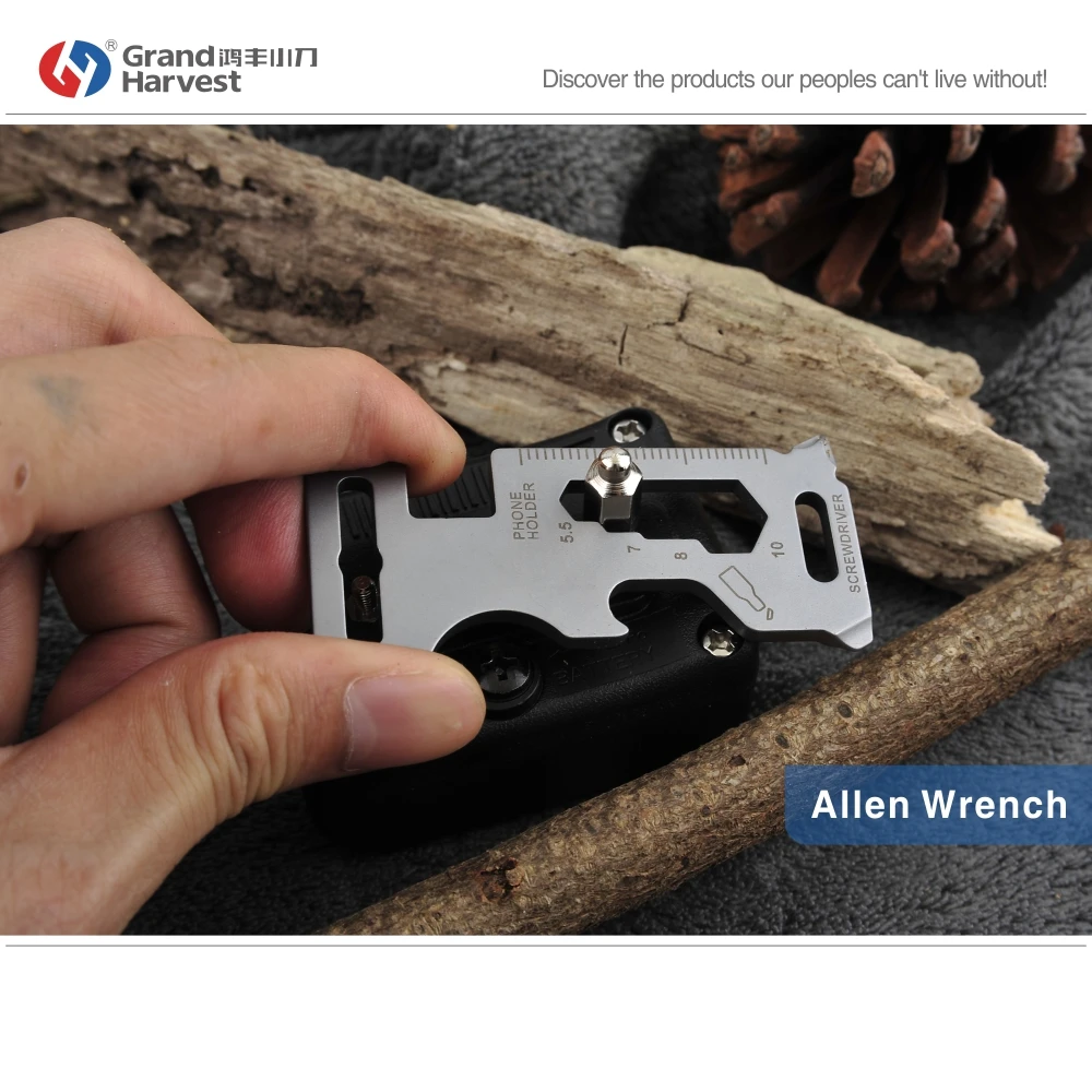 Grand Harvest portable multi tool 2017 mini pocket allen wrench spoke wrench slotted screwdriver