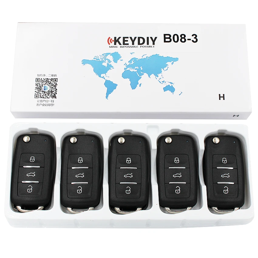 5 шт./лот, KEYDIY B08-3 KD900/KD900+/URG200 KD-X2 программист B серии KD мини пульт дистанционного управления