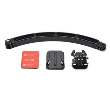 

Mount Motorcycle Cycling Helmet Extension Arm+Buckle+ 3M Sticker for Gopro Hero 7/6/5/4/3/3+/2/1 SJ4000/6000 M10