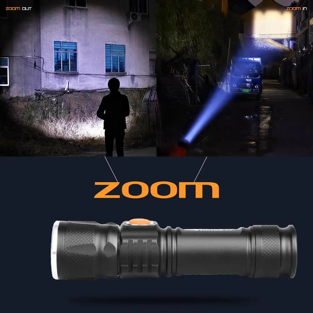 Perfect 8000 Lumen USB Rechargeable Bicycle Light MTB Bike Light Zoom Flashlight Waterproof Built-in 18650 Battery Bicycle Accessories 3