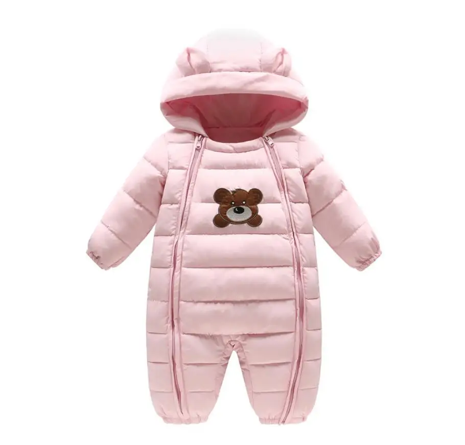 

Baby Winter Clothes Girls Romper Warm Jumpsuit Baby Overalls Long Sleeve Hooded Outerwear Snowsuit Baby Boys Winter Clothing Set