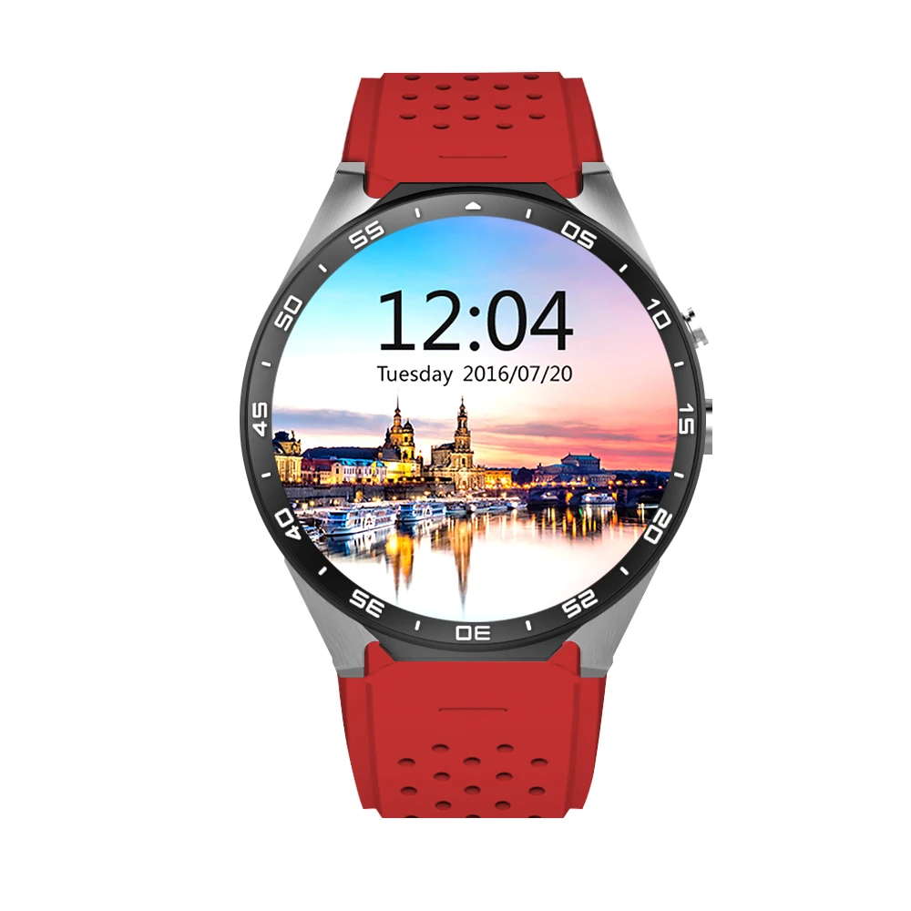 2017 Лидер продаж KW88 Смарт часы Android 5 1 MTK6580 Процессор 39 дюймов 3g Wi Fi Smartwatch для samsung