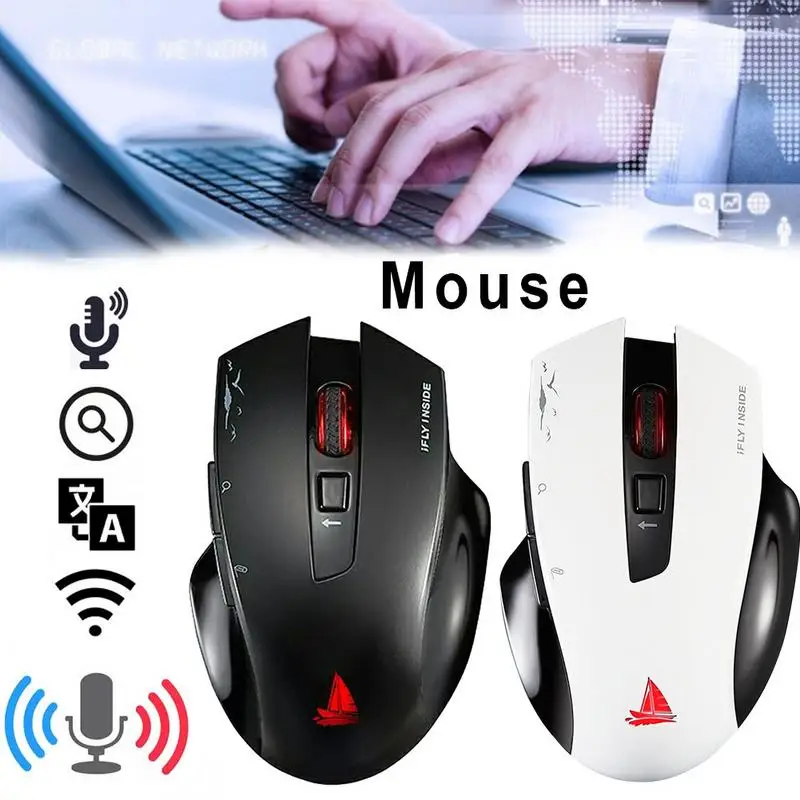 

Artificial Intelligence Wireless Voice Mouse 28 Country Language Translation Intelligent Typing Search Voice Control Mouse