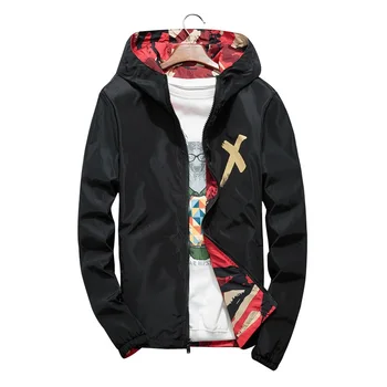 

2019 Spring Autumn Man jackets Casual Camouflage Hoodie Jacket Men Clothes Men's Windbreaker Coat Male Outwear Plus Size 4XL