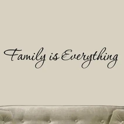 english famous quote family is everything decals wall decal quotes