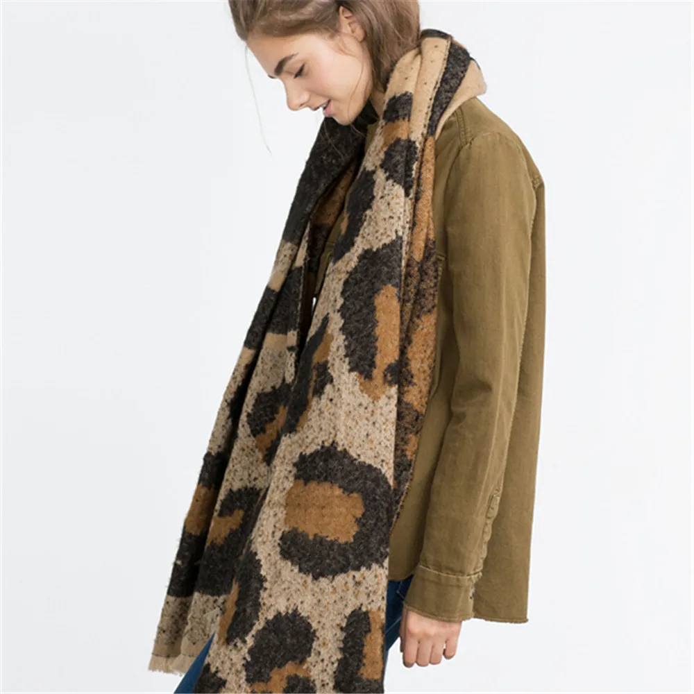 2016 Explosion New Brand Za Women Scarf Leopard Wram Wraps Winter Warm font b Tartan b