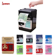 Electronic Piggy Bank ATM Mini Money Box Safety Password Chewing Coin Cash Deposit Machine Gift for Children Kids Christmas Gift